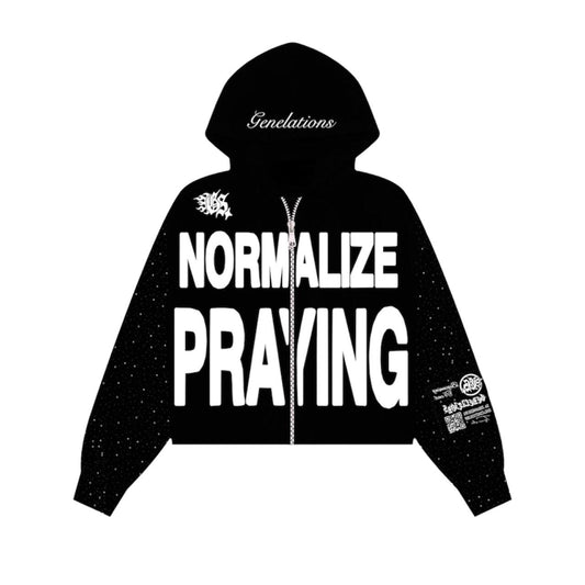 “Normalize praying” zip up hoodie
